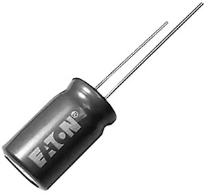 Wygląd cylindrycznego ogniwa superkondensatora hybrydowego HS1016-3R8306-R o pojemności 30F firmy Eaton