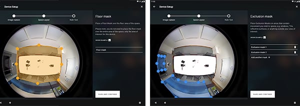 Wygląd konfiguracji aplikacji EagleEye PeopleCount firmy Analog Devices (kliknij, aby powiększyć)