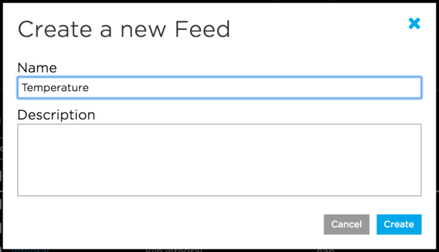 Creating the temperature feed