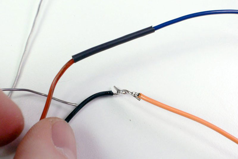 Solder the extensions to the LED strip