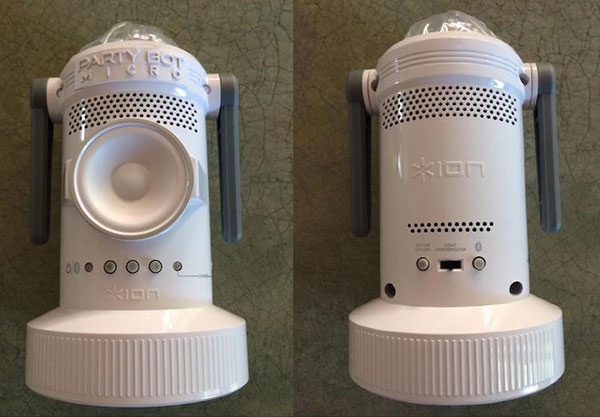 Ion Party Bot Micro device (front and back)